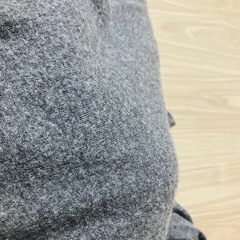 【中古・メンズM相当】UNIQLO ハイネックセーター　グレーの画像