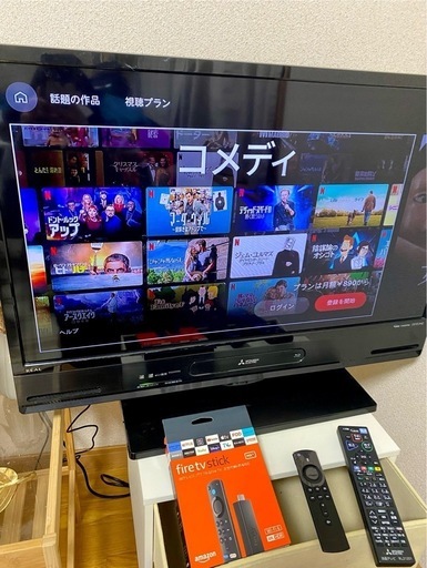 fire stick 【テレビも取引可能(DVD+HDD機能内蔵/2019年製)】