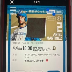 日ハムチケットの画像