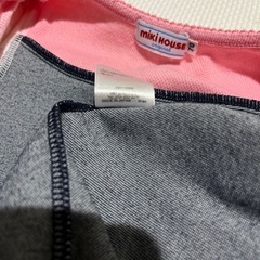ミキハウス70サイズロンパースの画像
