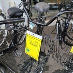 J6980 シティサイクル CLOVE ブラック 26インチ ダイナモライト ☆店頭