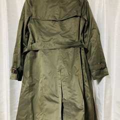 【🙏取引者様決定】【中古】レディースS　トレンチコート秋冬 グリーンの画像
