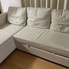 　3人掛け布ソファの画像