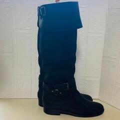 ロングブーツ　レディース　22cm DIANA ダイアナ ローヒールの画像