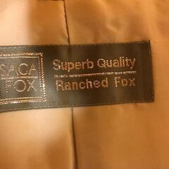 【中古】SAGA FOX　ファーショール  クリーム色の画像
