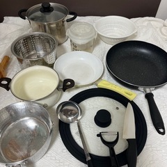 　鍋、フライパン　他　調理器具セット　