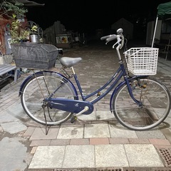 C723☆限定特価☆ 中古自転車 【27インチ シティ ブルー 3段 LED