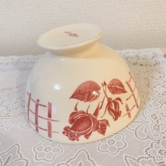 【希少】コントワール・ドゥ・ファミーユ  カフェオレボール　花柄の画像