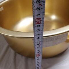 ホクセイ アルミ 両手鍋 鍋 37cm ガス火専用 軽量 レトロの画像