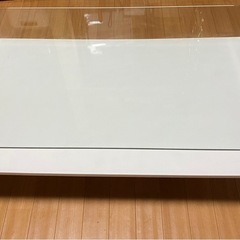 【決まりました】　収納付き　ニトリ　ガラステーブル　センターテーブル　ノート2 BF-0836 ローテーブルの画像