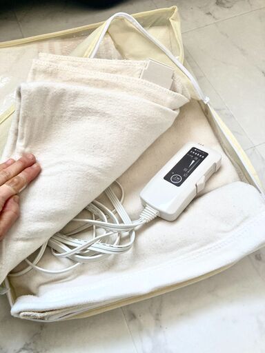 【ほぼ新品】電気掛敷オーガニック毛布　電磁波99%カット！