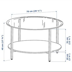 IKEA ガラステーブルの画像