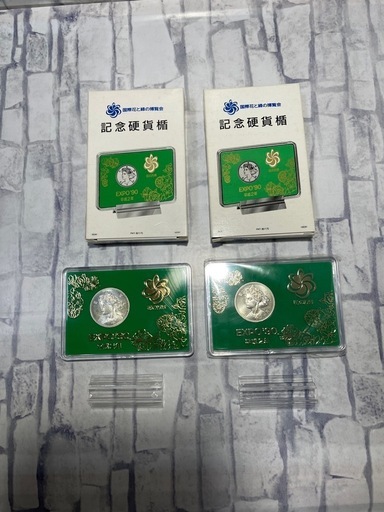 expo エキスポ 90（平成2年）花の万博5000 付属付き 計2点セット！