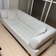 3人掛けソファ★クッション2個付き★　