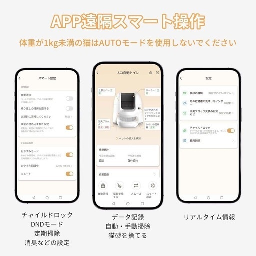【大幅にお値下げしました！】新品★自動猫トイレ 猫 トイレ 自動トイレ 高性能 自動清掃 飛散防止 多頭飼い 踏み台付き 大型猫にも対