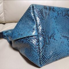 LONGCHAMP ロンシャン パイソン 2way トートバッグ 蛇柄の画像