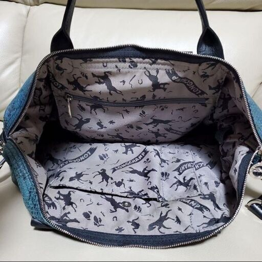 LONGCHAMP ロンシャン パイソン 2way トートバッグ 蛇柄