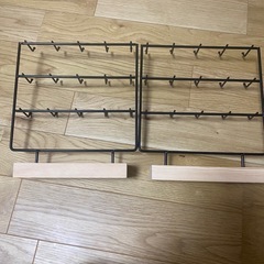 ハンドメイド　木製　アイアン製　ブラック　什器の画像