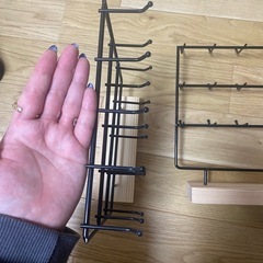 ハンドメイド　木製　アイアン製　ブラック　什器の画像