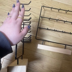 ハンドメイド　木製　アイアン製　ブラック　什器の画像