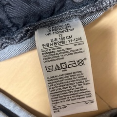 美品GAPストレッチジーンズ145-150㎝12才位の画像