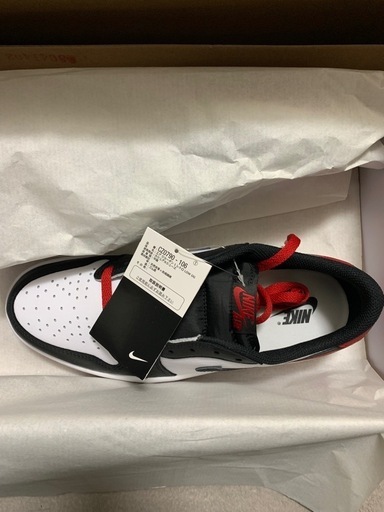 Nike Jordan1 Retro Low OG Black Toe 新品未使用