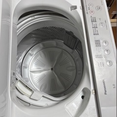 Panasonic 縦型洗濯機 5.0kg ホワイト　2022年製の画像