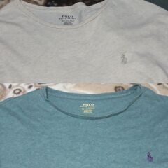 【終了・有難うございました‼】中古 ポロ ラルフローレン 色違いTシャツ ロゴ刺繍 Mサイズ 早い者勝ちです✨✨の画像