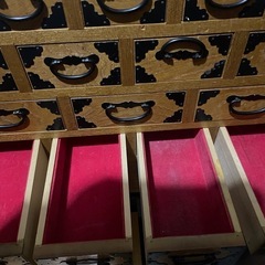 レトロ　薬箪笥　裁縫　小引出し　収納 の画像
