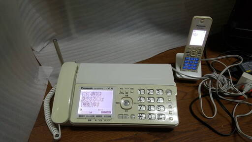 Panasonic パナソニック KX-PD503-W \u0026 KX-FKD506-C FAX 子機 電話機 通電確認済み