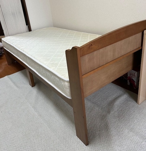 ベッド　シングル　マットレス付