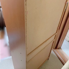 【お値下げ中3200円▶︎2500円】収納棚 木 シェルフ 扉付き 引出し 新生活  ひとり暮らしの画像