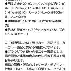 Coleman 懐中電灯　コールマン　アウトドアの画像