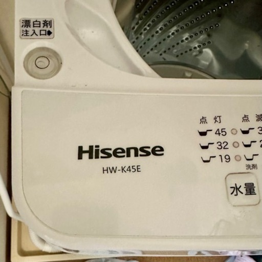 4.5kg 全自動洗濯機 HW-K45E