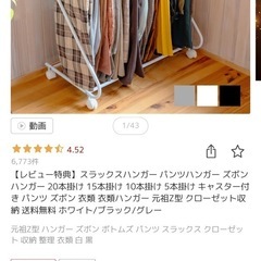 スラックスハンガーの画像