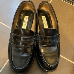 ハルタ　革靴　24.5cm　24.5EEE　通学靴　スクール　ロ...