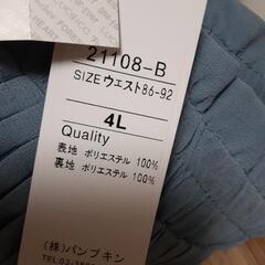 新品未使用ロングフレアースカート4Lの画像
