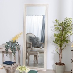 全身鏡 アンティーク ホワイトの画像