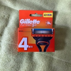 ジレットフュージョン　オレンジ　4枚替え刃　②　未開封品