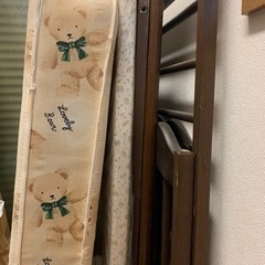 ベビーベッド　マットレス付きの画像