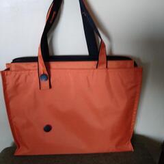 オレンジ トートバッグの画像