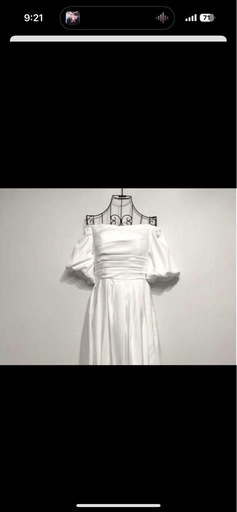 【美品】✴︎流行✴︎ホワイトオフショルダードレス ウェディングドレス　白