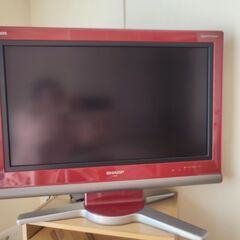 問題なく使用可能◆SHARP シャープ AQUOS 20型 レッド(B-CASカード付)の画像