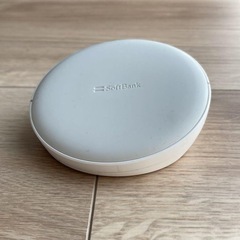 中古　SoftBankワイヤレス充電器+アダプター ホワイト 充電ベース ソフトバンクの画像