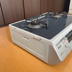 【取引中】　リンナイ　グリル付きガステーブル　ガラストップ　LPガス用の画像