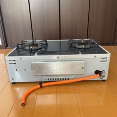 【取引中】　リンナイ　グリル付きガステーブル　ガラストップ　LPガス用の画像