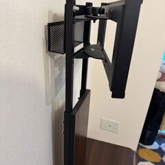 【首振り可能】壁寄せテレビスタンド【追加棚付き】の画像