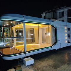 観光スポット 宿泊施設,トイレ・浴室付きの仮設住宅、プレハブ住宅...