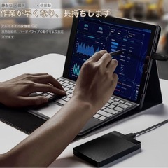 値下げします　新品未使用　外付　ハードディスク 超薄型 HDD ポータブルハードディスク USB3.0対応の画像