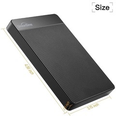 値下げします　新品未使用　外付　ハードディスク 超薄型 HDD ポータブルハードディスク USB3.0対応の画像